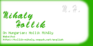 mihaly hollik business card